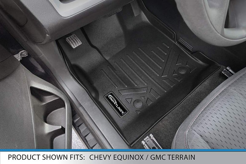 SMARTLINER Custom Fit Floor Mats 2 Row Liner Set for 2010-2011 GMC Terrain - Image 2